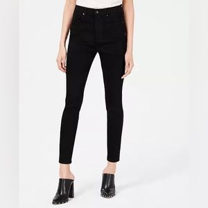 The Push-Up High-Rise Skinny Jeans - Black - Size 3/4